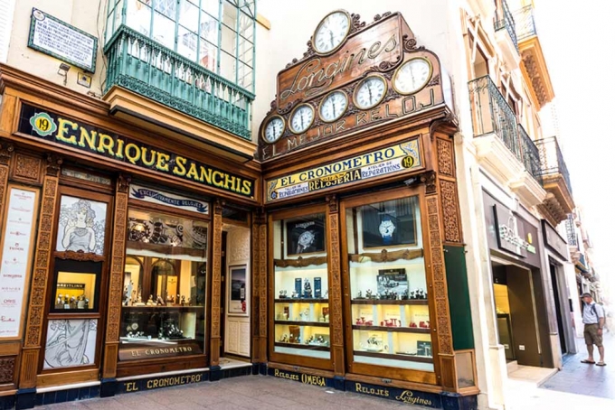 Ancient shops in Seville