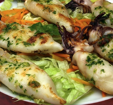 chipirón plancha