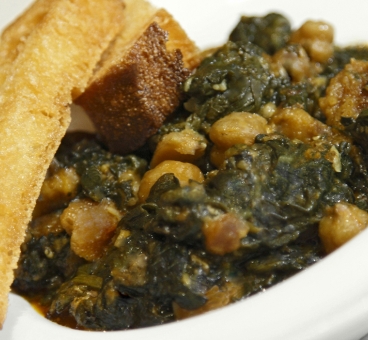 espinacas con garbanzos